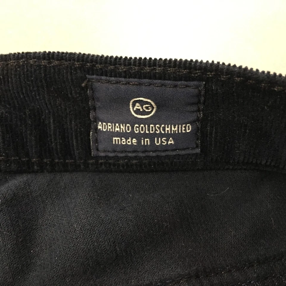 Pantalones de mezclilla AG Adriano Goldschmied para mujer zancos pana cigarrillos talla 27R azul Foto 2 de 4