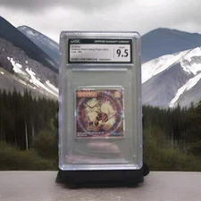 CGC 9.5 Arcanine 2021 Pokemon Wafers Lotte #09  Sticker Holo Nintendo Very Rare 