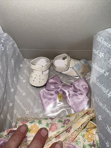 American Girl 18" Doll Kit's Summer Dress Shoes Bow Outfit Floral Lace **new** - Picture 3 of 5