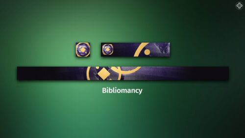 Destiny Grimoire Anthology Vol IV 4 The Royal Will + Biblomancy In Game Emblem - Imagen 3 de 3