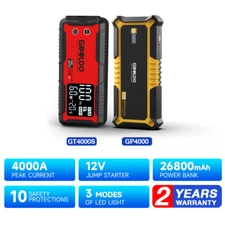 GOOLOO 4000A Car Jump Starter 24000mah 12V Battery Charger Portable Jump Pack US