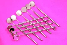 NEW 10 GERMAN DENTAL MIRROR # 5 WITH STAINLESS STEEL HANDLE  DENTAL INSTRUMENTS