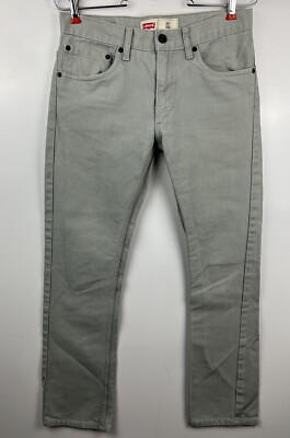 Levis Strauss 511 Womens Jeans 16 Slim Fit Corduroy White Tab Gray 28 X 28 