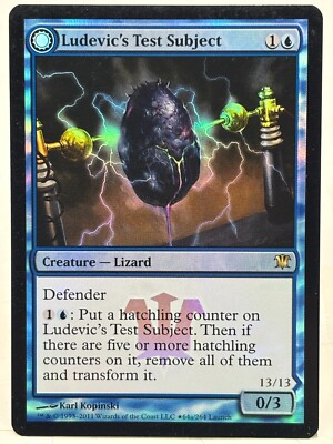 Ludevic's Test Subject - Abomination LP/MP* FOIL Innistrad 64a/264 -UnltdCards