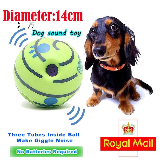 JML Wobble Wag Giggle Ball Interactive Dog Toy Green for sale online