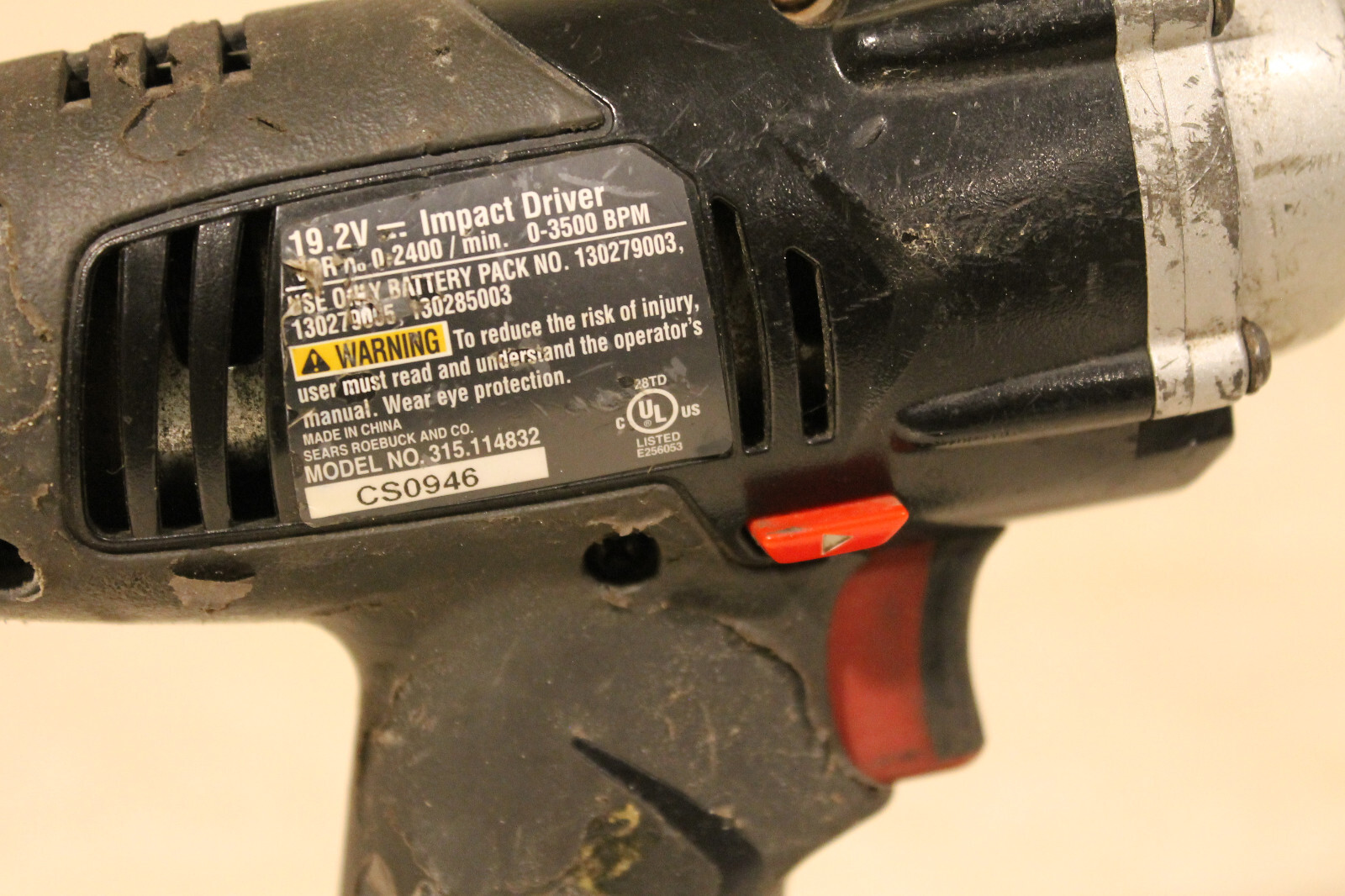 TESTED Craftsman C3 19.2V Volt 1/4" variable speed impact driver 315.