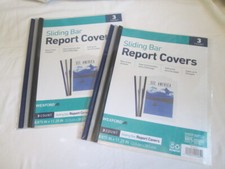 Wexford Sliding Bar Report Cover, Holds Up To 20 Pages, 3 ct.-Lot of 3 9 total 