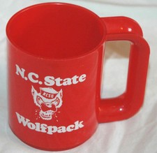 Vtg NORTH CAROLINA STATE WOLFPACK CUP Rare NCSU Mascot Logo BASKETBALL Football 
