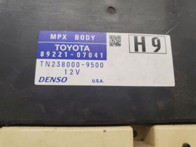 Toyota Camry, Chassis Multiplex Body W/Fuse Box Control Module,13