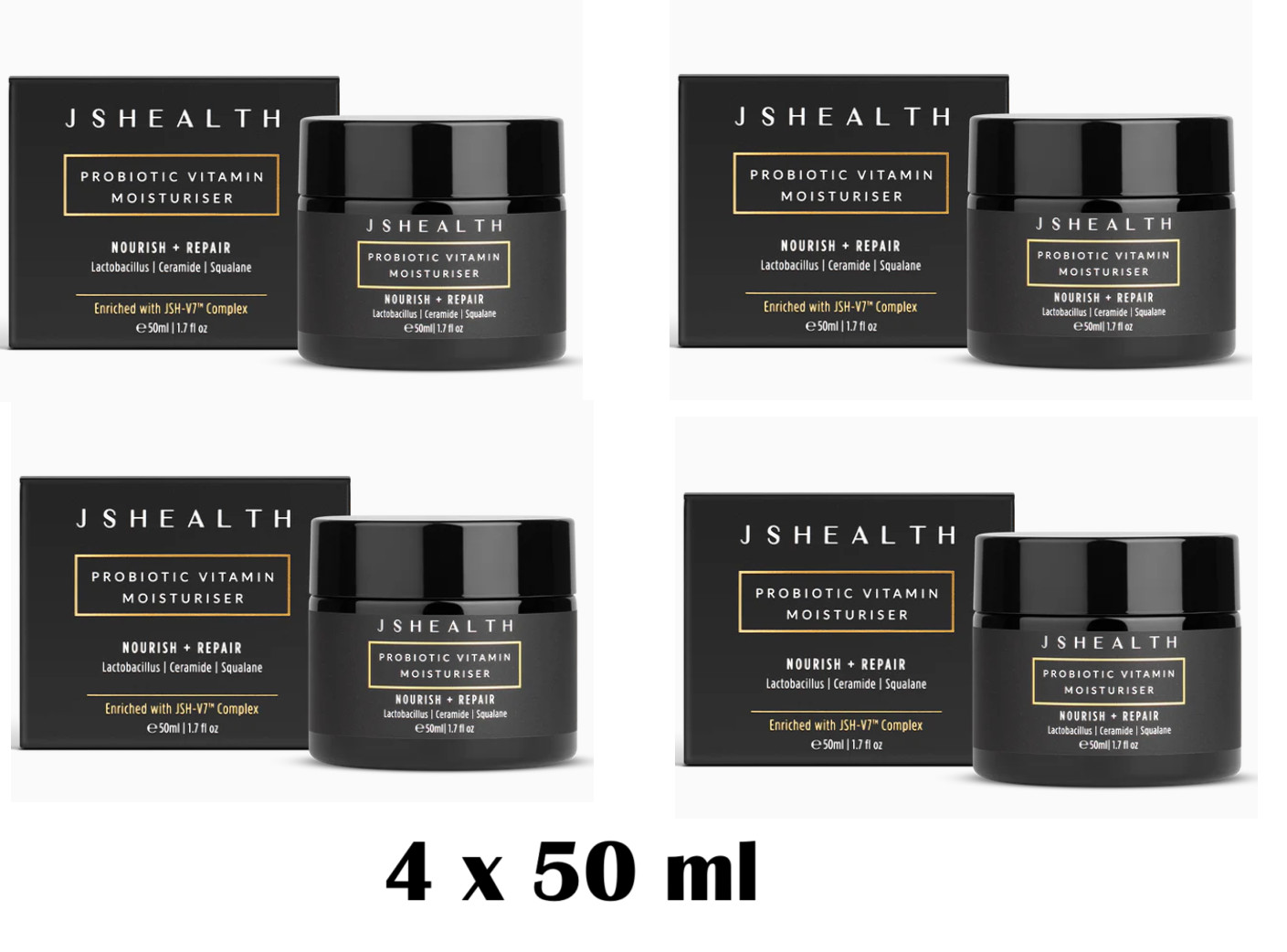 Creme probiotique JSHealth pour eclat du visage soin quotidien voyage 200 ml