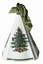 Spode~Christmas Tree~  Pyramid Shaped Ornament NIB-Fine Bone China-England~#41