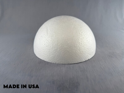 White Foam Balls Half Round Polystyrene Half Foam Balls Craft Supplies ...