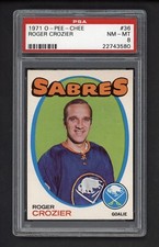 1971 OPC #36 ROGER CROZIER PSA 8 NEAR MINT-MINT