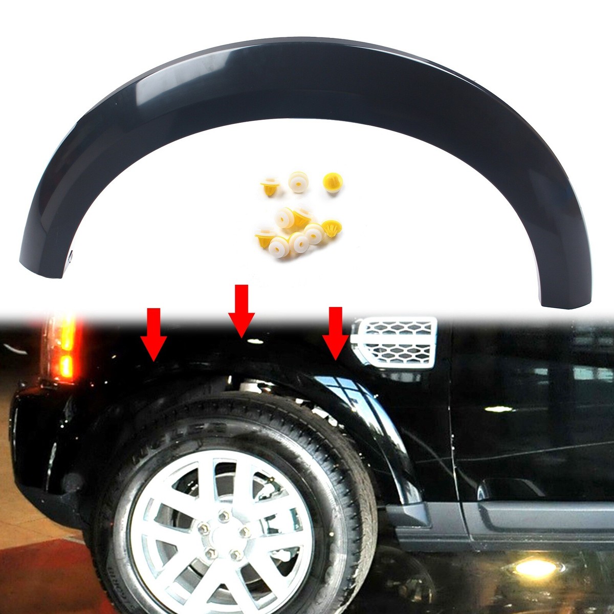 Pulchra 100Pcs Tri Clips Side Door Wheel Arch Tri Clips oulding