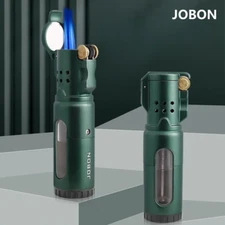 JOBON Grinding Wheel Lighter 3 Blue Flame Torch Turbo Jet Multifunctional Gas Li