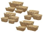 Water Hyacinth Storage Basket Sets Home Kitchen Office Container Basket Hamper