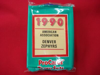 1990 DENVER ZEPHYRS PROCARDS MINOR LEAGUE BASEBALL TEAM SET MILWAUKEE BREWERS