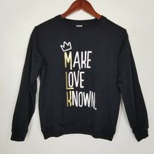 Because Of Them We Can Make Love Known MLK Crown Black Pullover Sweatshirt XL