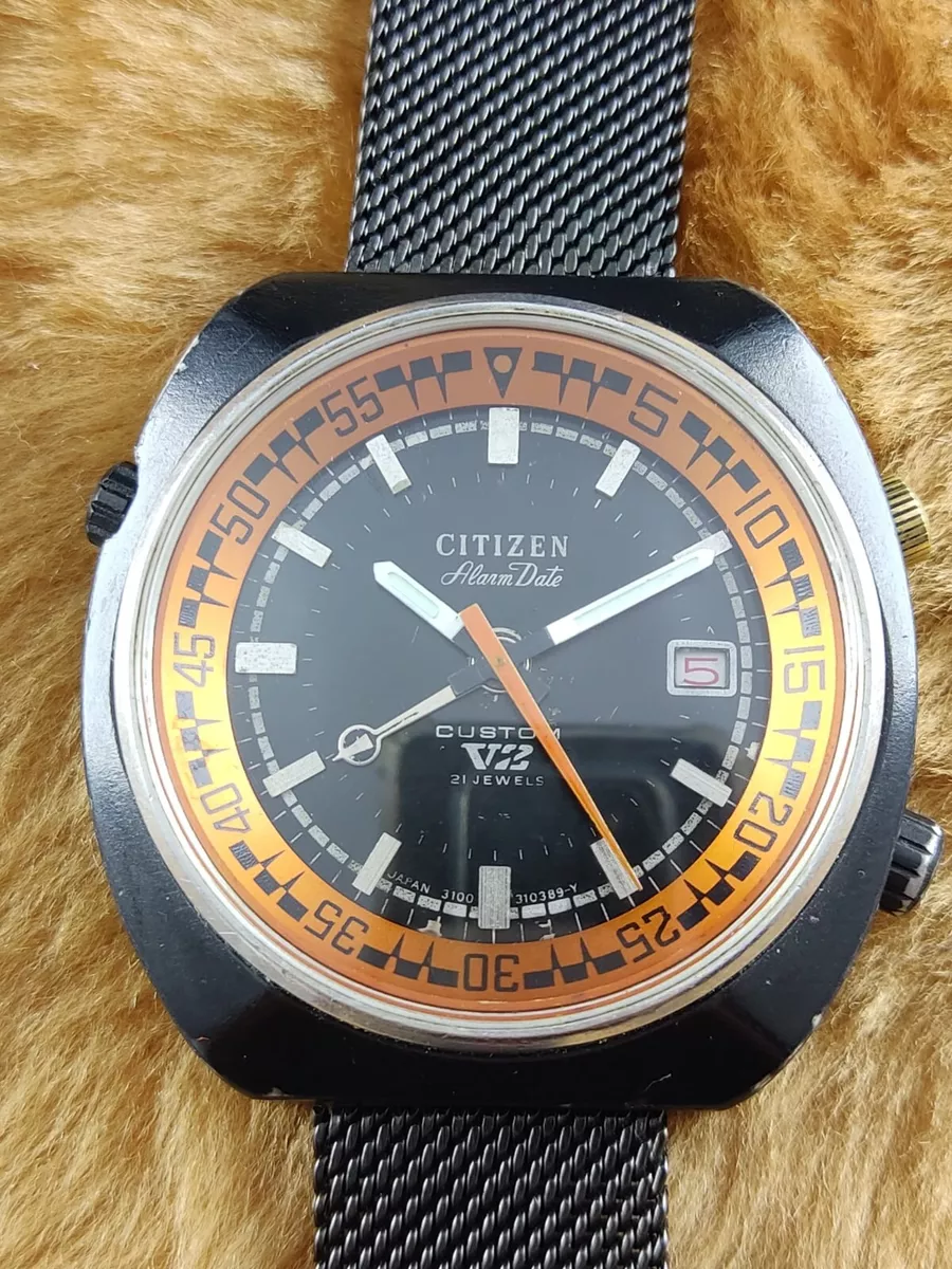 Vintage Citizen Alarm Date Custom V2 1970s