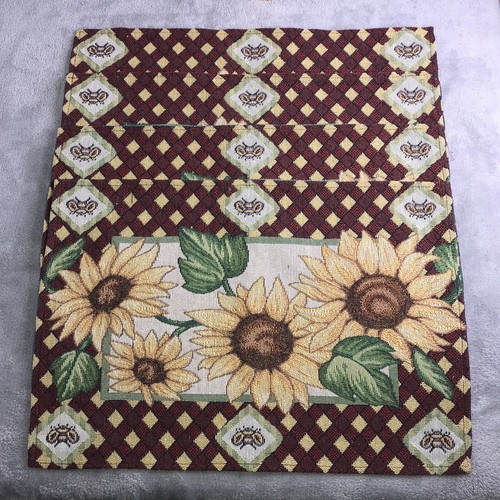 "Nuevo manteles individuales de otoño vintage de 4 piezas con tapiz de abeja girasol 12,5"" X 17,5""" - Imagen 2 de 5