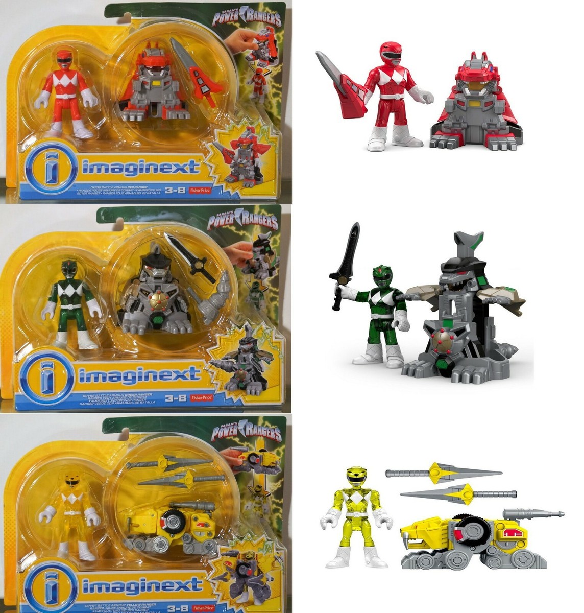 Power Rangers Battle Armor Imaginext Fisher Price Choose: Red