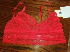 NWT b.tempt'd WACOAL MESH LACE SLEEP BRA 910182 RED 623 M