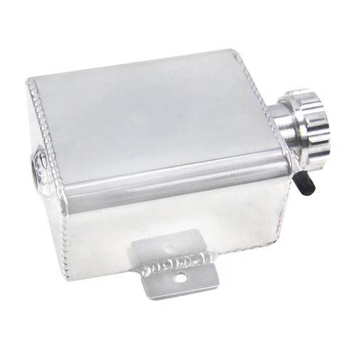 Aluminum 1235ml Overflow Tank Bottle Coolant Expansion Catch Can Tank Billet Cap - Picture 5 of 11