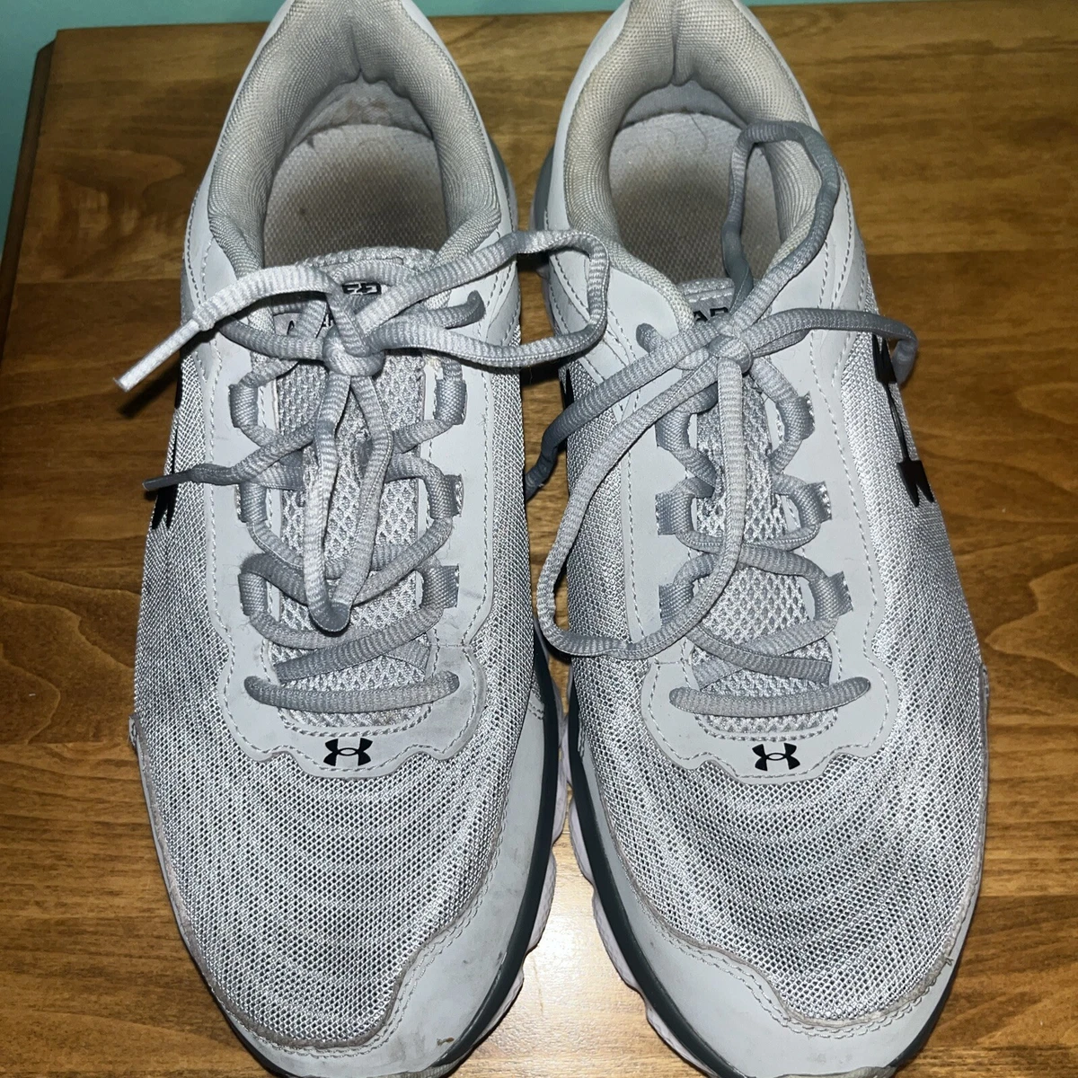 Under Armour Charged Assert 9 4E Extra Wide Men\'s 13 Gray White New In Box Under Armour Charged Assert 9 4E Wide Mod Grey White for  main image 3