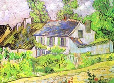 VINCENT VAN GOGH 2X3 FRIDGE MAGNET ARTIST PAINTER FINE ART DUTCH HOUSES AUVERS