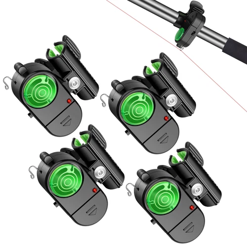 4PCS Fishing Bite Alarm,Electronic LED Clip On Fish Rod Fishing Bite Sound Alarm - Picture 2 of 8