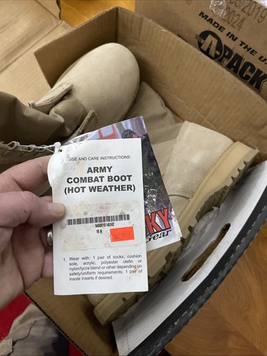 USGI Military Rocky Army Combat Boots 15N - Picture 3 of 5