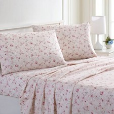 Printed 4-Piece Extra Soft Bedding Sheets Pillowcase Set Deep Pocket up to ...