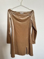 Reformation Velvet Champagne Dress Size s