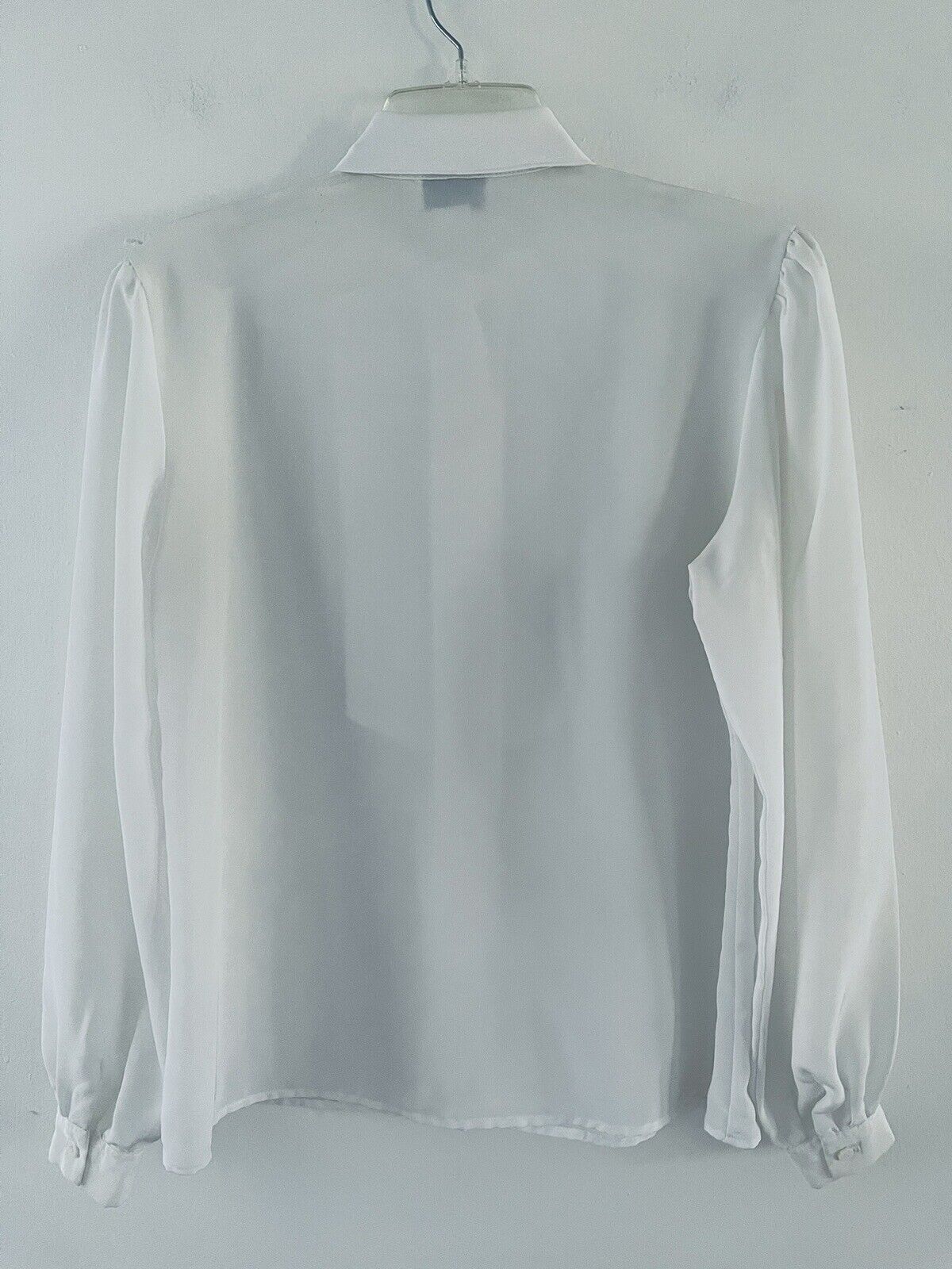 Vintage Gailord Women’s White Long Sleeves Top Bl… - image 5