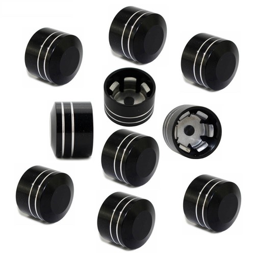 10PCS Schrauben Abdeckungen Bolzen Kappen Chrom Für Harley Touring Softail DA# - Bild 3 von 6