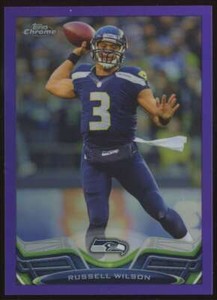 Russell Wilson #175 2013 Topps Chrome Purple Refractor Seattle Seahawks /499