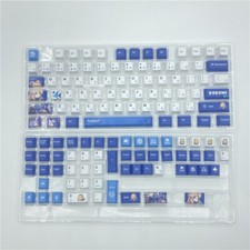 Genshin Impact Sangonomiya Kokomi 128 Keycaps Cherry PBT for Cherry MX Keyboard