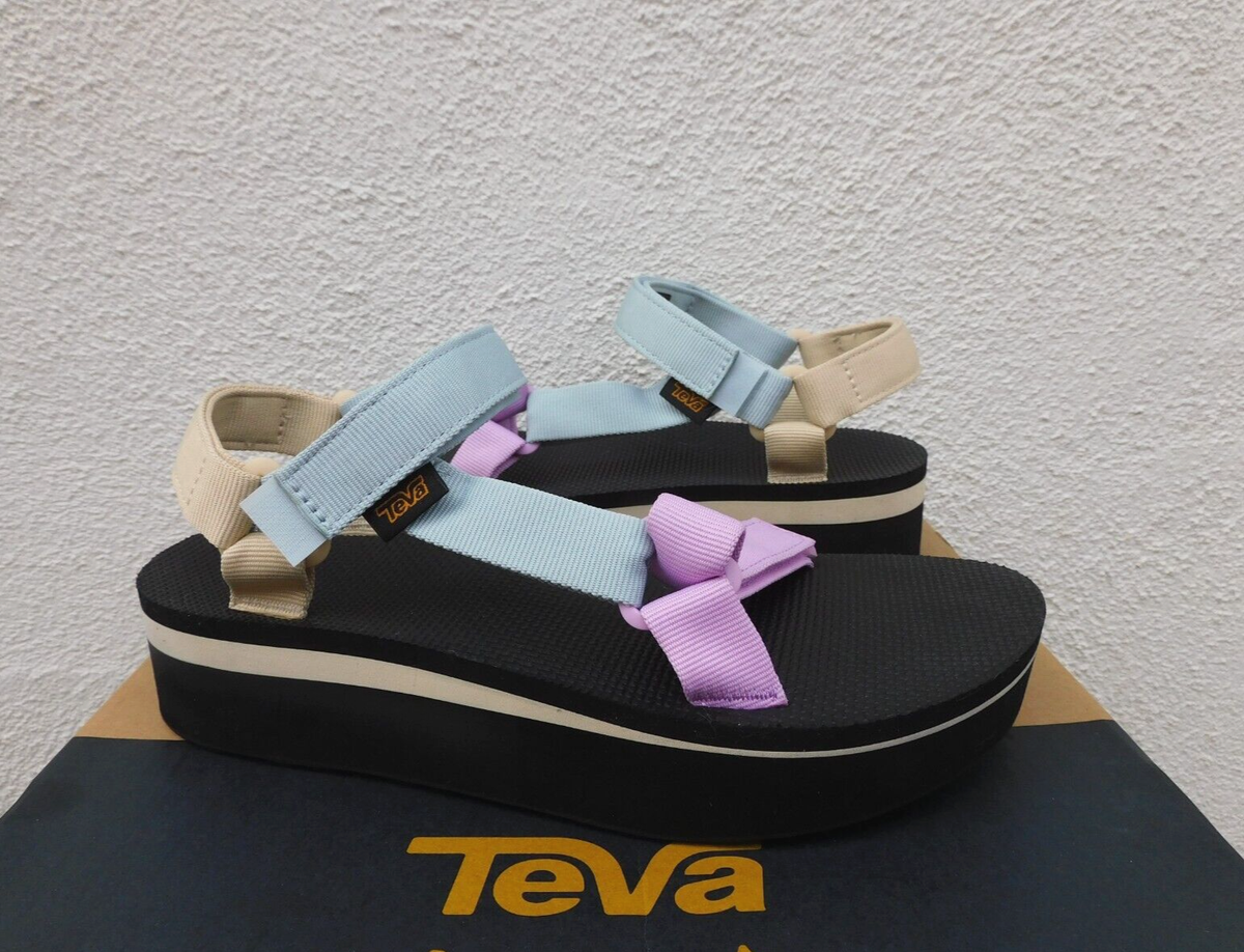 TEVA FLATFORM UNIVERSAL UNWIND MULTI PLATFORM SANDALS, WOMEN US 9/ EUR 40  ~NIB