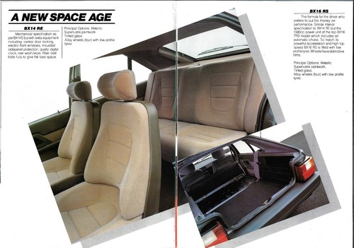 Citroen BX 1983-1984 UK Market Sales Brochure 14, 14 E, 14 RE, 16 RS, 16 TRS - Picture 2 of 2