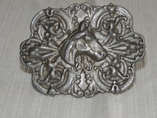 1974 Horse Image Belt Buckle by Bergamot Brass Works