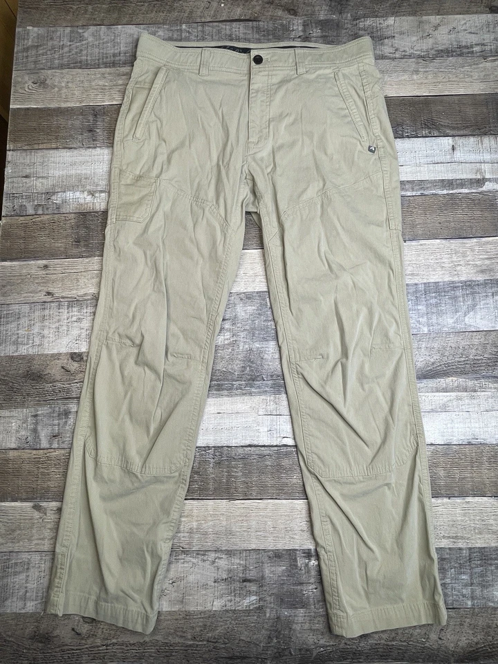 Pantalones Eddie Bauer Hombres 34 X 32 Doble Rodilla Campamento Primera Ascensión Guía’s Día Libre Caminata Foto 2 de 4