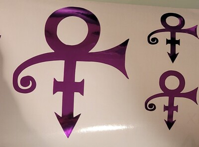 3 Music Logo  Vinyl Decals (Chrome Purple) windows car truck laptops SUV