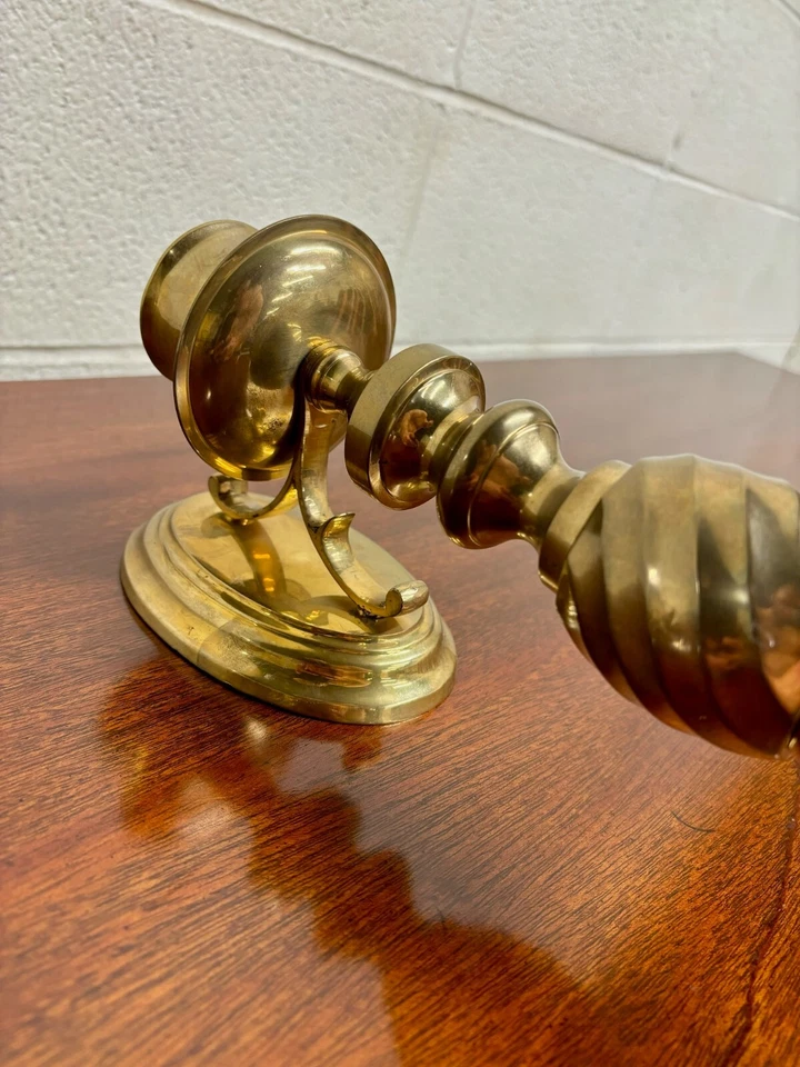 Aplique de pared vintage de latón macizo estilo mediados de siglo GATCO Foto 4 de 4