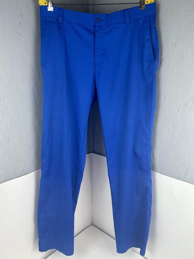 Nike Golf Men's Tour Performance Dri-Fit Flat Front Pants Blue 34X32