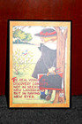 Vtg MARY ENGELBREIT Colorplak PICTURE Wood PLAQUE 8.5x6.5" ME #102 REAL VOYAGE — photo 4