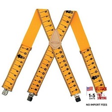 McGuire-Nicholas 2-Inch Wide Suspenders, One Size Fits All Ruler