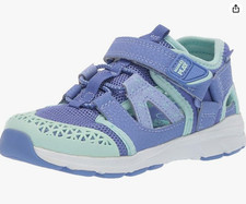 Stride Rite Baby-Girl's Made2play Nesta Machine Washable Sandal Blue Size 11M