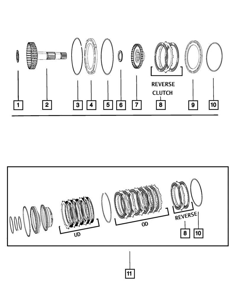 Kit de embrague de transmisión automática Mopar original 68321415AB Foto 3 de 3