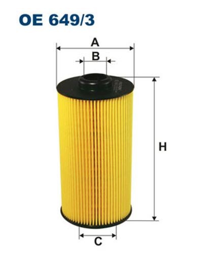 Fits FILTRON OE 649/3 OIL FILTER