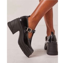 Free People Mayla Platform T-strap Mary Jane Size 7.5 Black